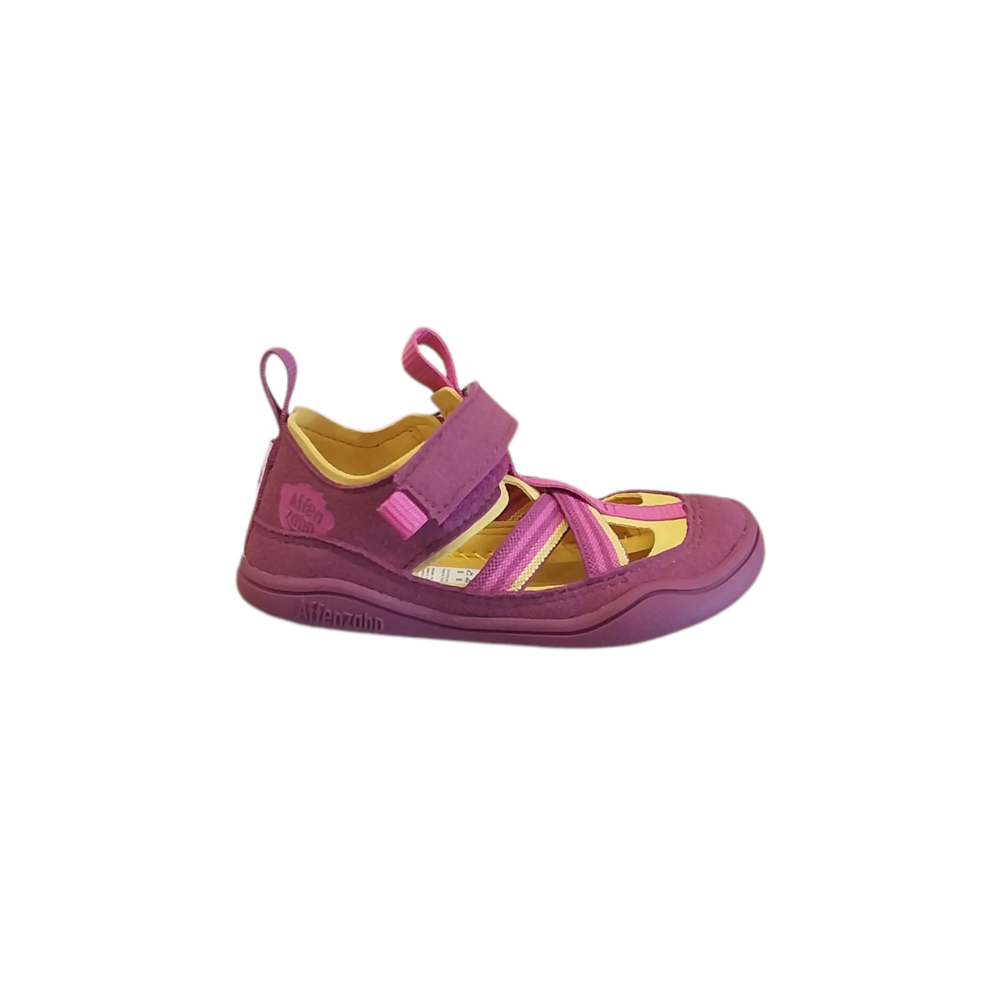 Barefoot dětské sandály Affenzahn -Vegan Breeze Bird vínové (1)