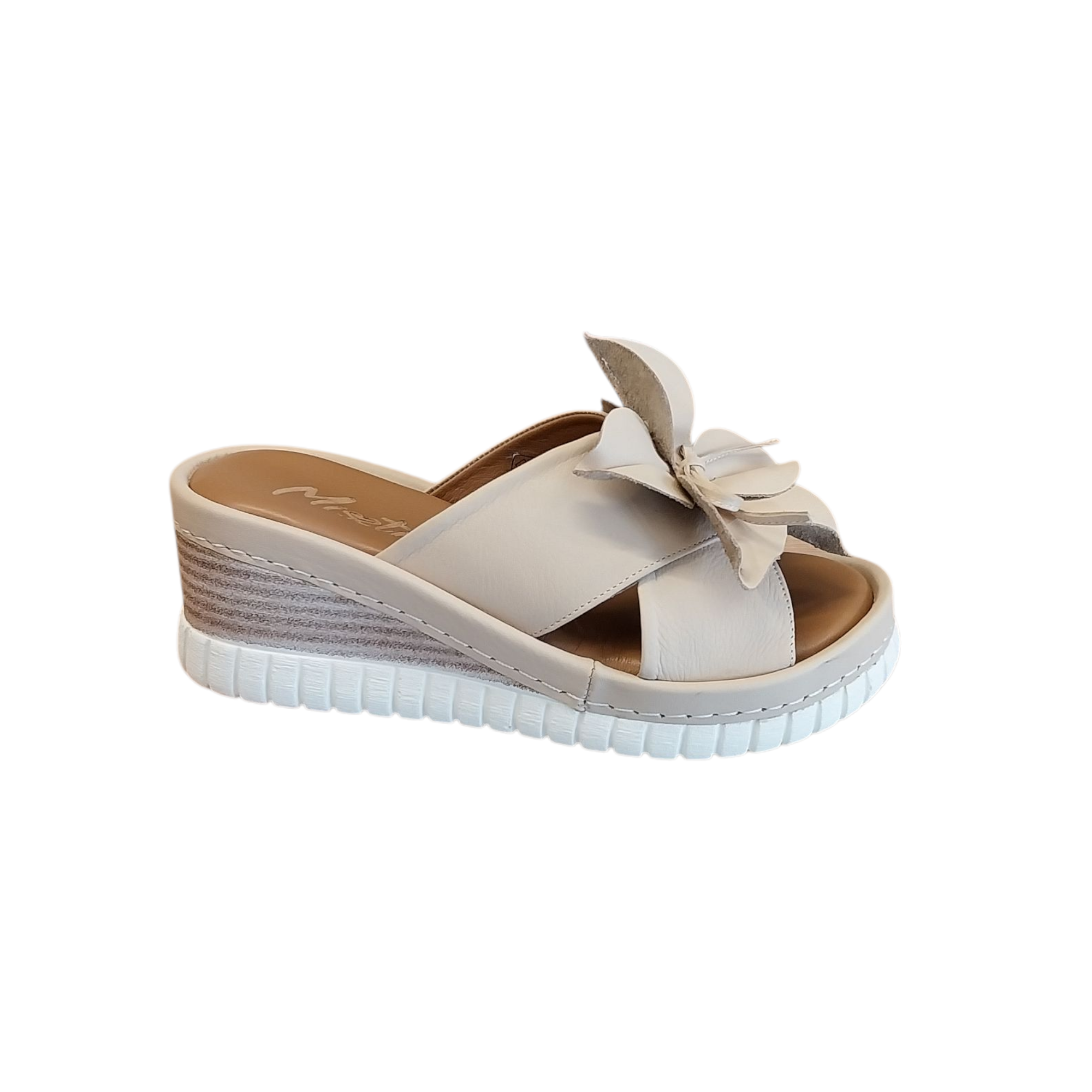 Dámské kožené nazouváky Mistic - 1016 beige béžová (6)